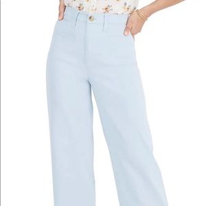 Slim Emmet wide-leg crop pants in speckle